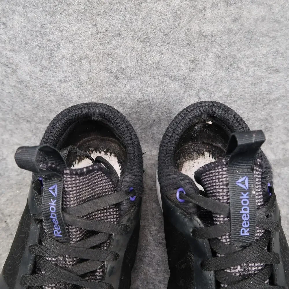 Reebok Shoes Womens 8.5 Athletic Trainers Running Sport Sneakers Black Lace Up - Picture 3 of 12